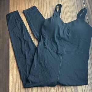 Aerie Offline Black Sleeveless Jumpsuit